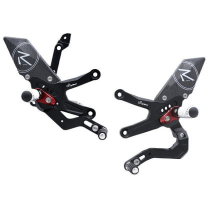 Verstelbare remschakelset R (Special Edition) met opklapbare voetsteunen en omgekeerd schakelpatroon (GP shifting) Kawasaki Ninja ZX-10R Performance 2021+