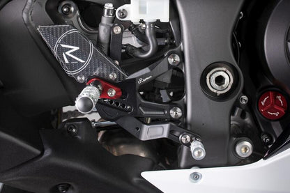 Verstelbare remschakelset met vaste voetsteunen en omgekeerd schakelpatroon (GP shifting) Kawasaki Ninja ZX-10R 2021+