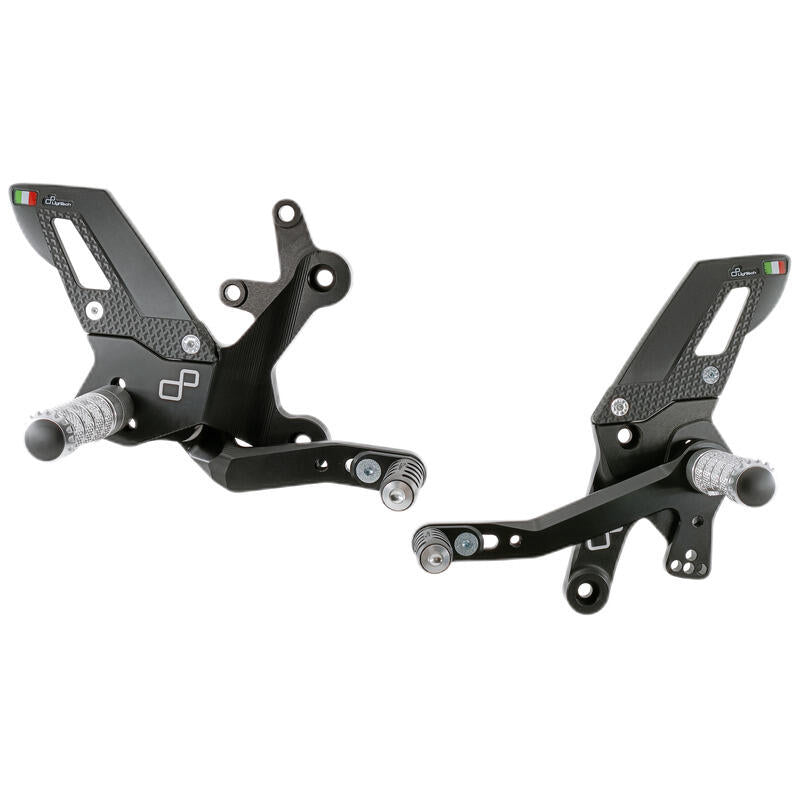 Adjustable Rear Set With Fixed Foot Pegs Kawasaki Ninja 400 2018-2023