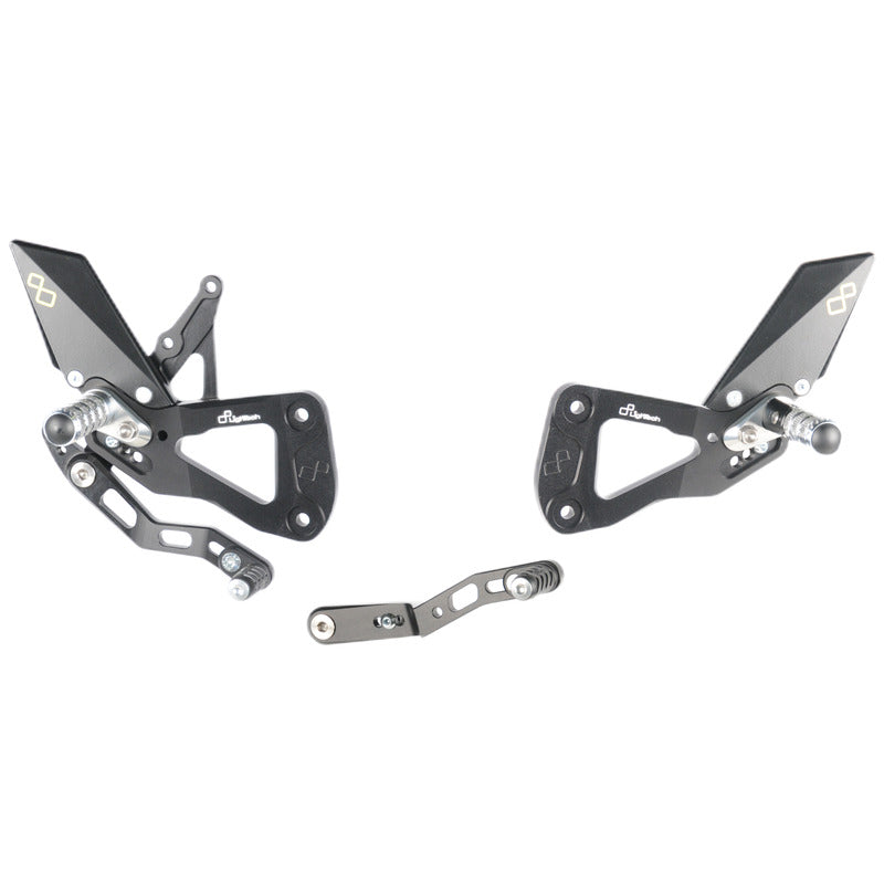 Adjustable Rear Set With Fixed Foot Pegs Suzuki GSX-R 1000 2017-2022