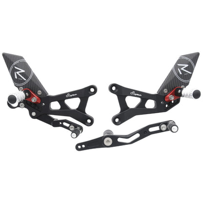 Conjunto de enlace de freno ajustable R (edición especial) con reposapiés plegables Yamaha R6 2008-2016
