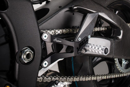 Conjunto de enlace de freno ajustable R (edición especial) con reposapiés plegables Yamaha R6 2008-2016