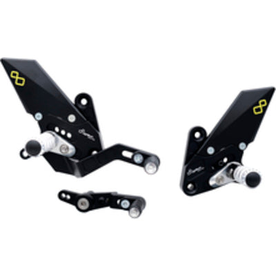 Einstellbarer hinterer Set mit faltenden Fußpegs Yamaha MT-09 SP 2021+