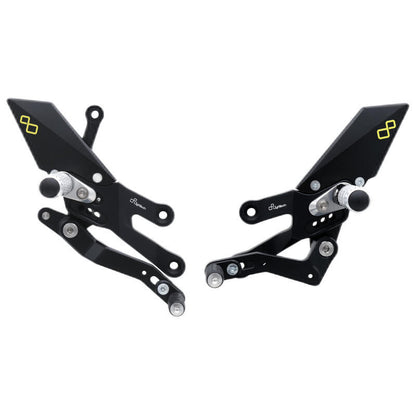 Verstelbare remschakelset met vaste voetsteunen Yamaha R7 2022-2025