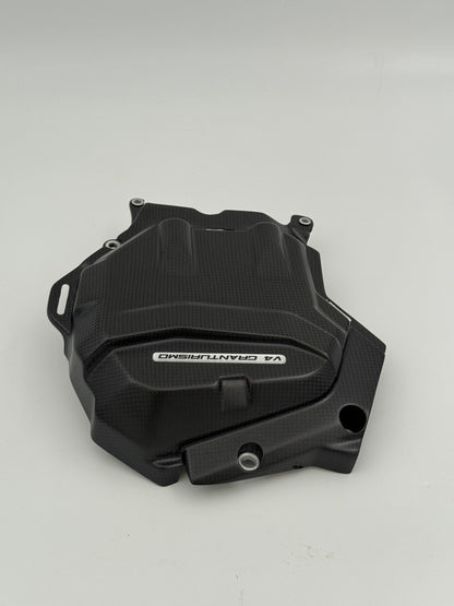 VERKOCHT_Carbon Cilinderkop Cover – Ducati Multistrada V4 (2021–2025+) – (gebruikt)