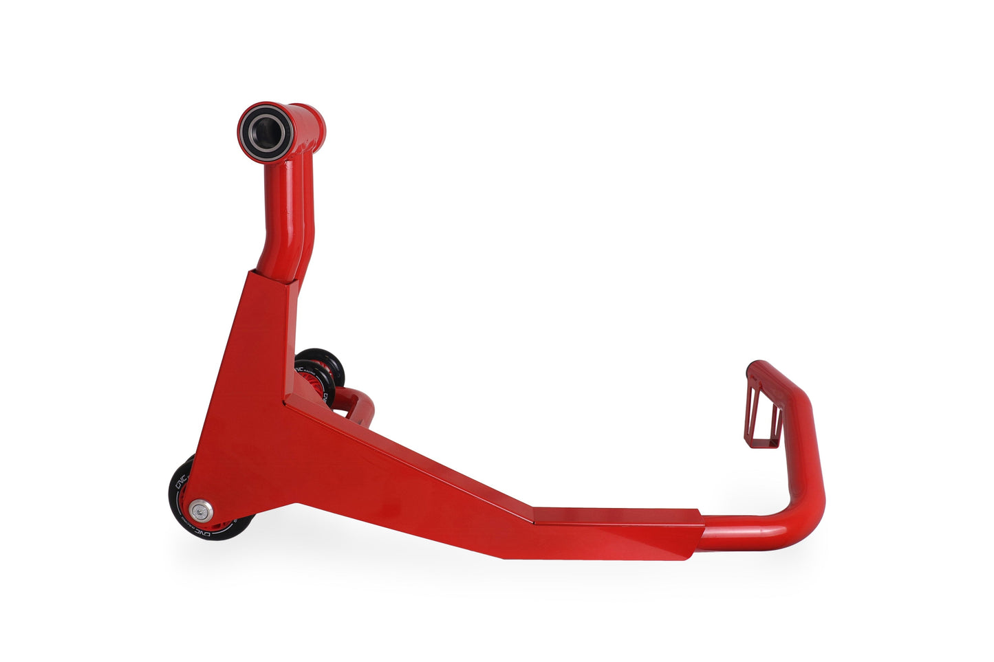 CNC Racing enkelzijdige paddockstand staal incl. 40,6mm pen Ducati Diavel V4 (2023+) zijaanzicht links