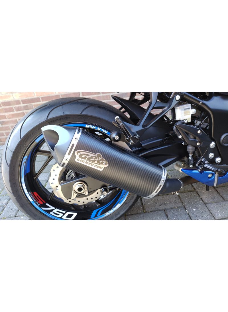 Gengshop.nl | G&G Big Oval Slip-On Exhaust Suzuki GSX-S750 2015+