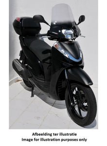 Universal Scooter Windshield transparant/black Ermax Sportivo Decoupe (45cm) Honda SH 125 2001-2012