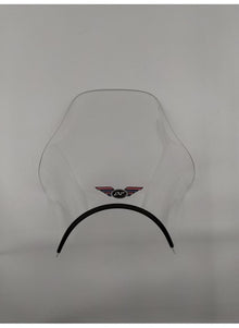 Universal Scooter windscherm transparant/black Ermax