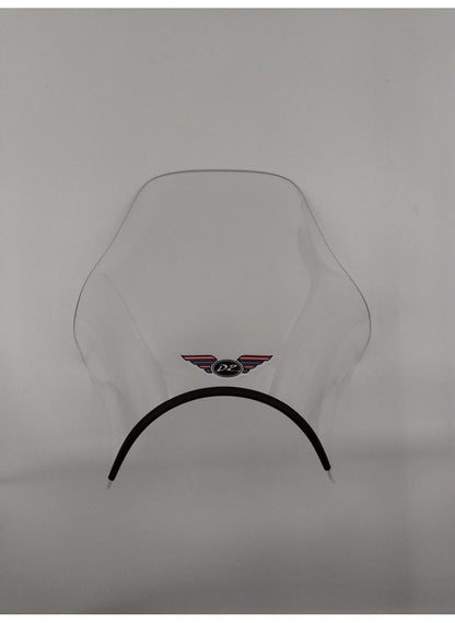 Universal Scooter windscherm transparant/black Ermax