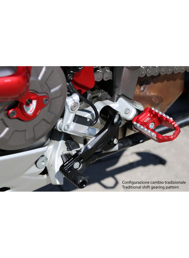 Gear/Rear Brake Lever Kit "Slide" for Multistrada