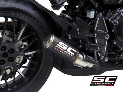 CR-T carbon uitlaatdemper (Racing) Honda CB1000R Neo Sports Cafe (2021-2025)
