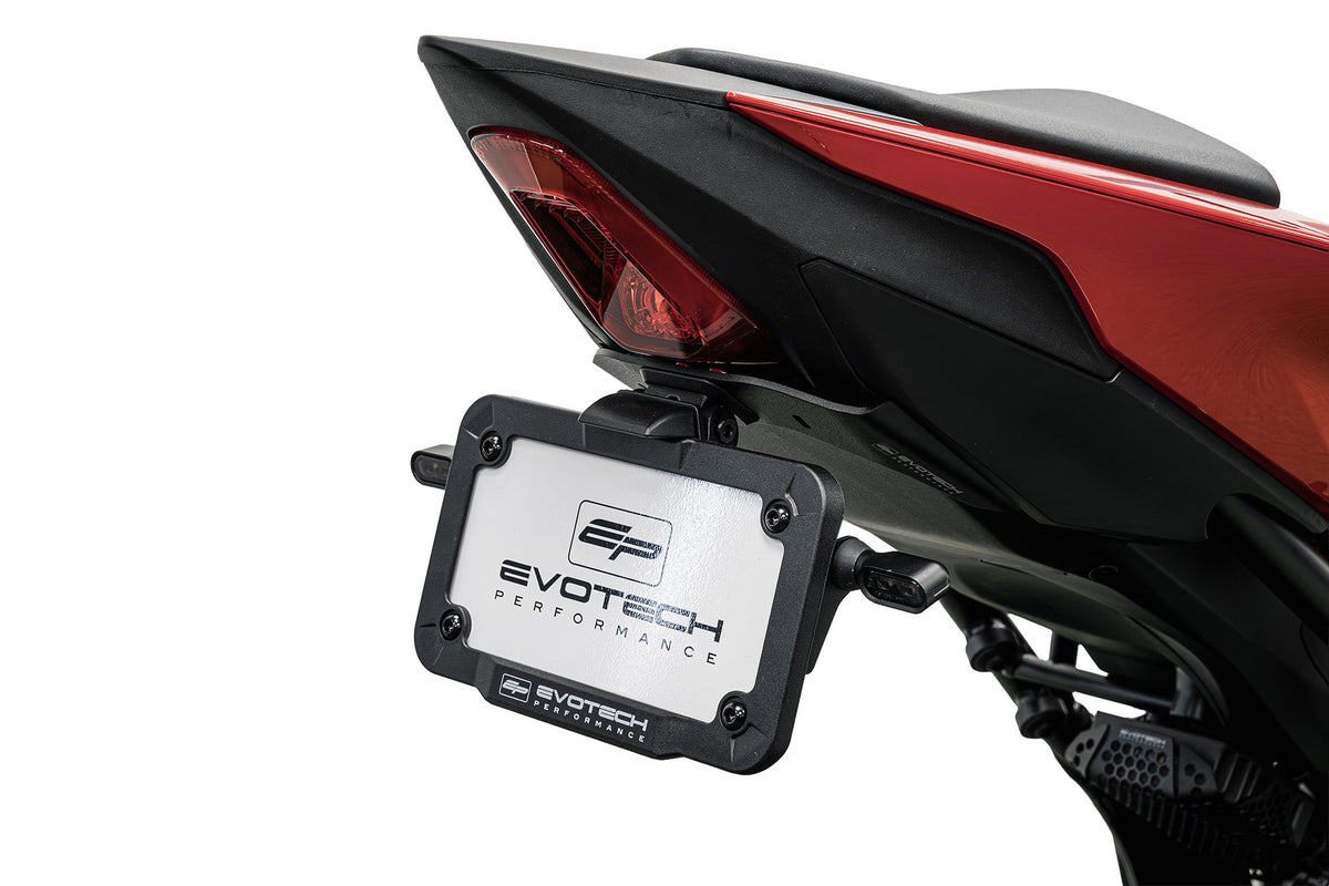 Evotech Verstelbare Kentekenplaathouder incl. V1 knipperlichtset - Honda CB1000 Hornet SP (2025+)