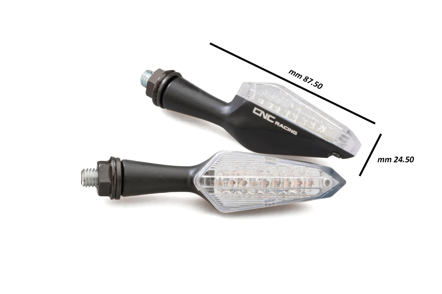 Knipperlichtset 'Jet' (2 st.) Aprilia RS 660 (2025+) afmetingen