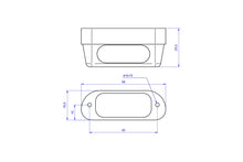 LED License Plate Light PRO afmetingen