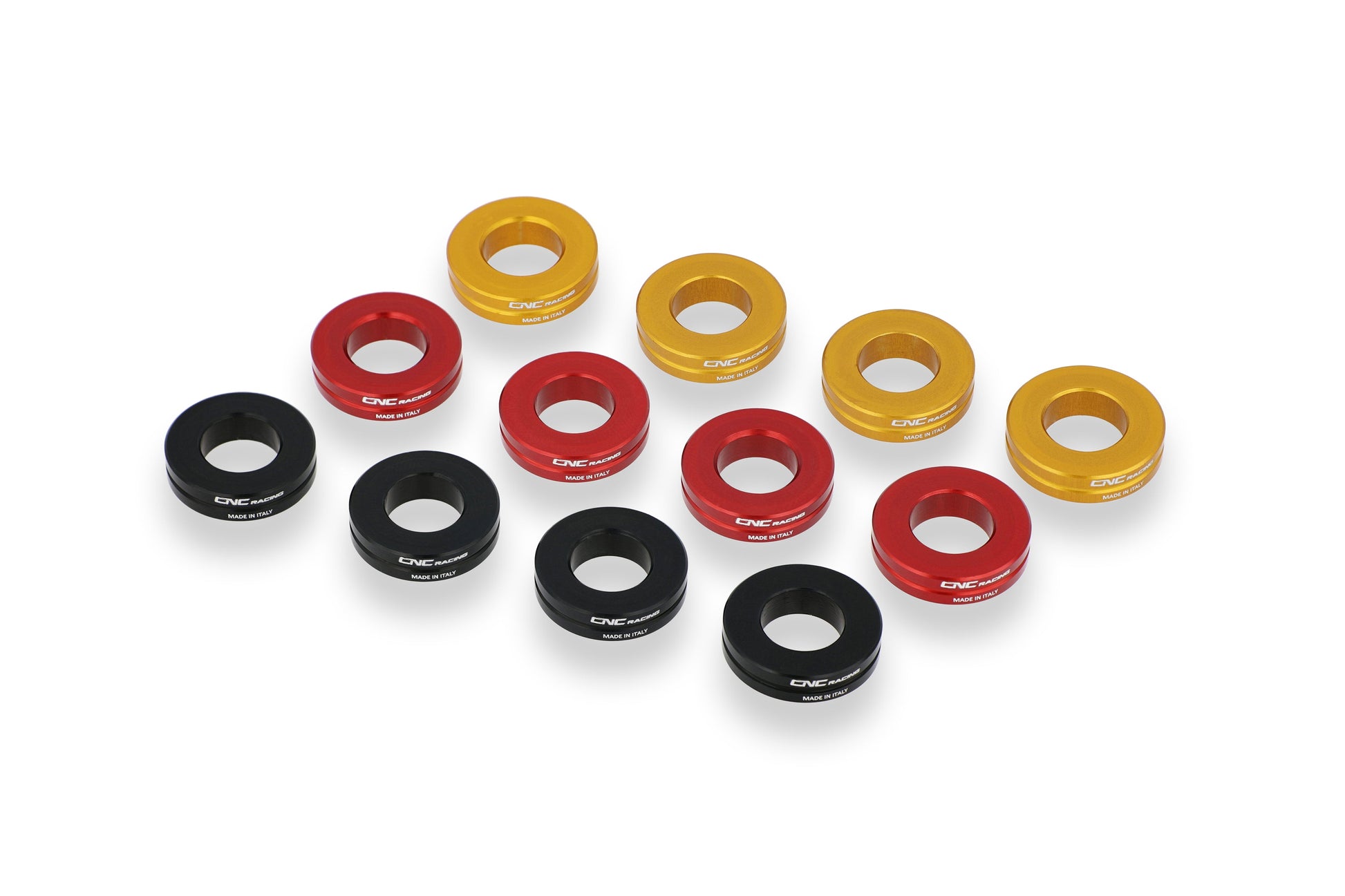 Remklauw Spacer Kit (4 st.) Aprilia Tuono V4 (2011-2014) beschikbare kleuren zwart rood en goud