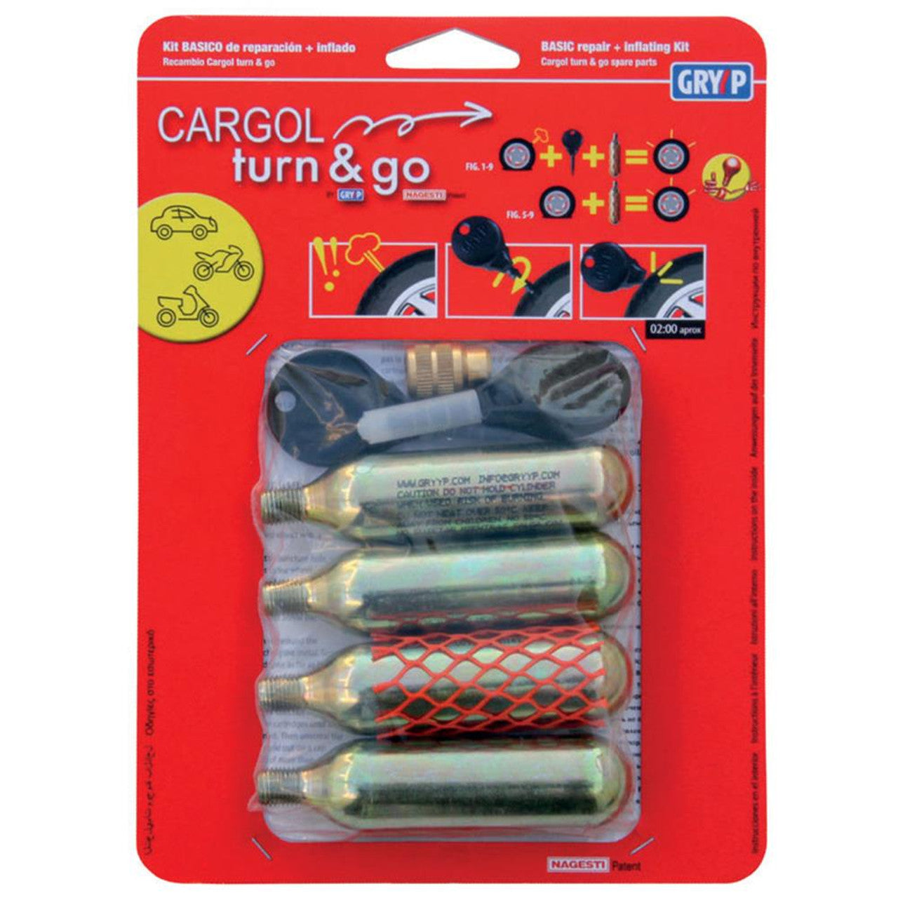 Grypp Cargool Turn&Go Tyre Repair Kit