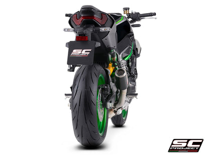 CR-T carbon uitlaatdemper (EURO5+) met carbon hitteschild Kawasaki Z900 (2025+)