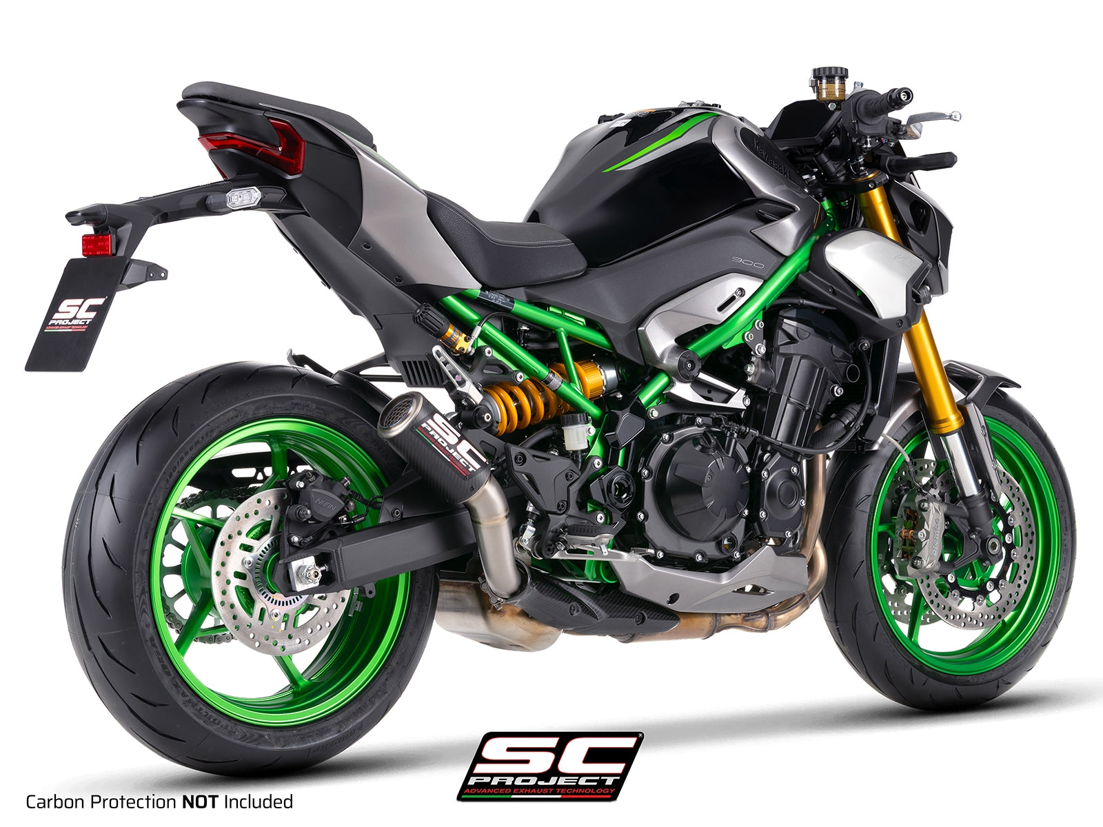 CR-T carbon uitlaatdemper (EURO5+) Kawasaki Z900 (2025+)