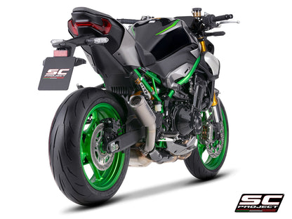 CR-T titanium uitlaatdemper (EURO5+) met carbon hitteschild Kawasaki Z900 (2025+)