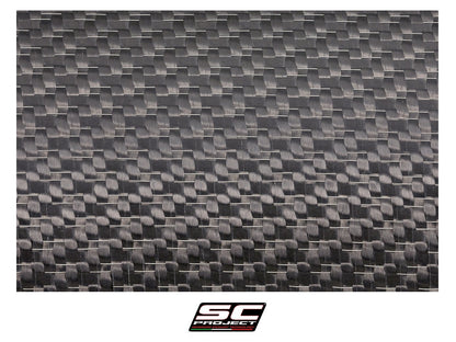 CR-T M2 Ti-Carbon carbon-titanium uitlaatdemper (EURO5+) met carbon hitteschild Kawasaki Z900 (2025+)