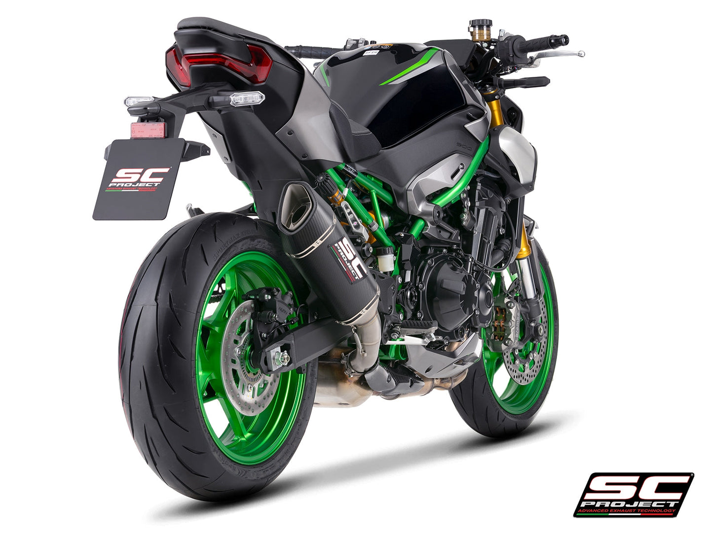 SC1-R carbon uitlaatdemper (EURO5+) Kawasaki Z900 (2025+)