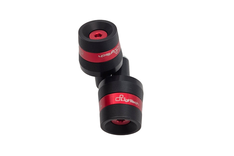 Lightech stuurgewichset KTM301 zwart-rood voor sturen met 12mm binnendiameter - overzicht