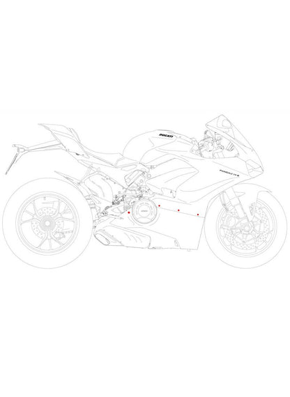Side Fairing Bolt Kit Panigale V4 V4S