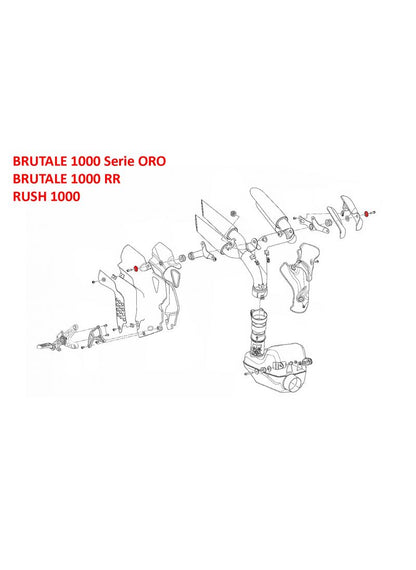 Exhaust mounting collar MV Agusta Brutale