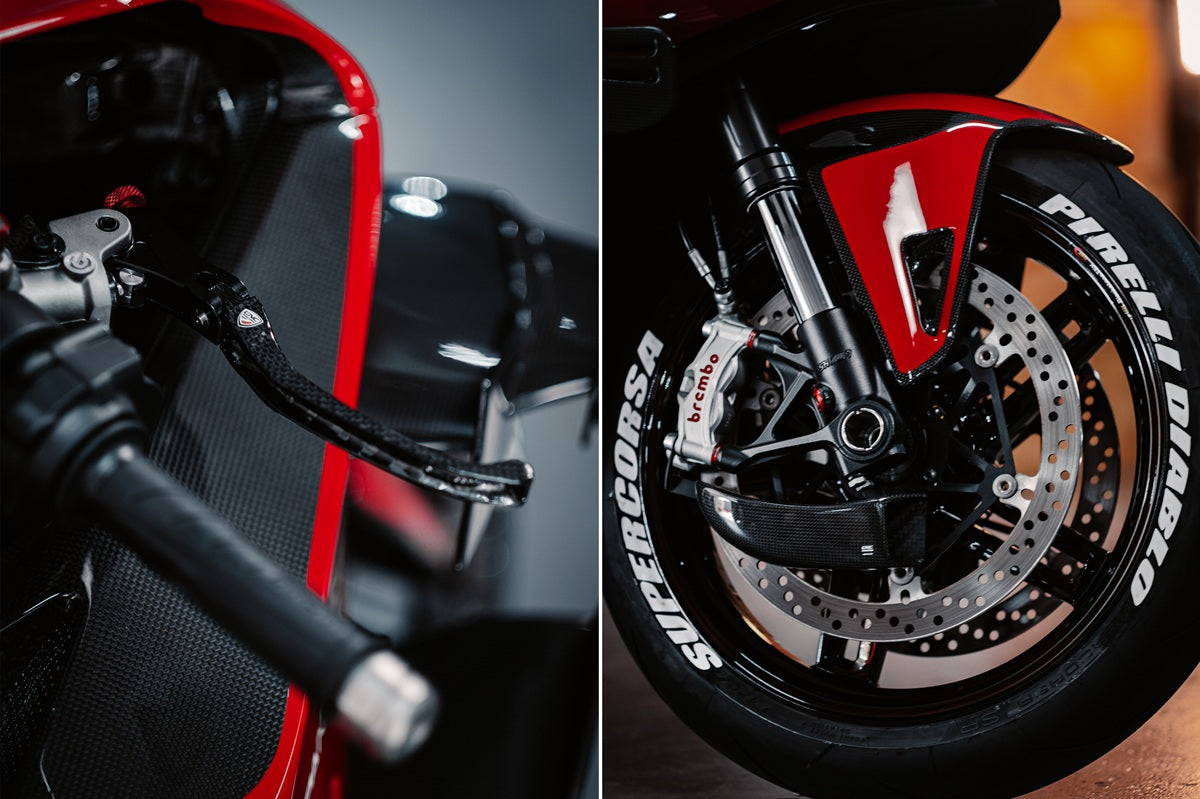 GP Remklauw koeling luchtgeleider set carbon Ducati Monster V2 (2026+)