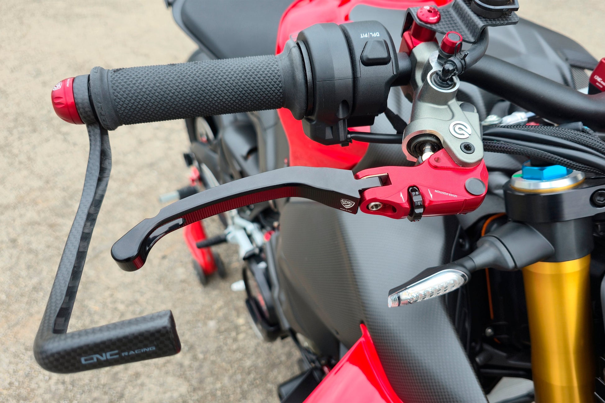 Opklapbare remhendel - met horizontale verstelknop Ducati Diavel (2014-2018)