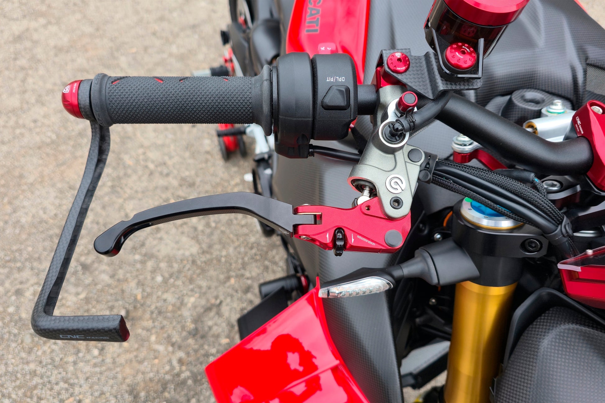 Opklapbare remhendel - met horizontale verstelknop Aprilia RSV4 Factory (2021-2024)