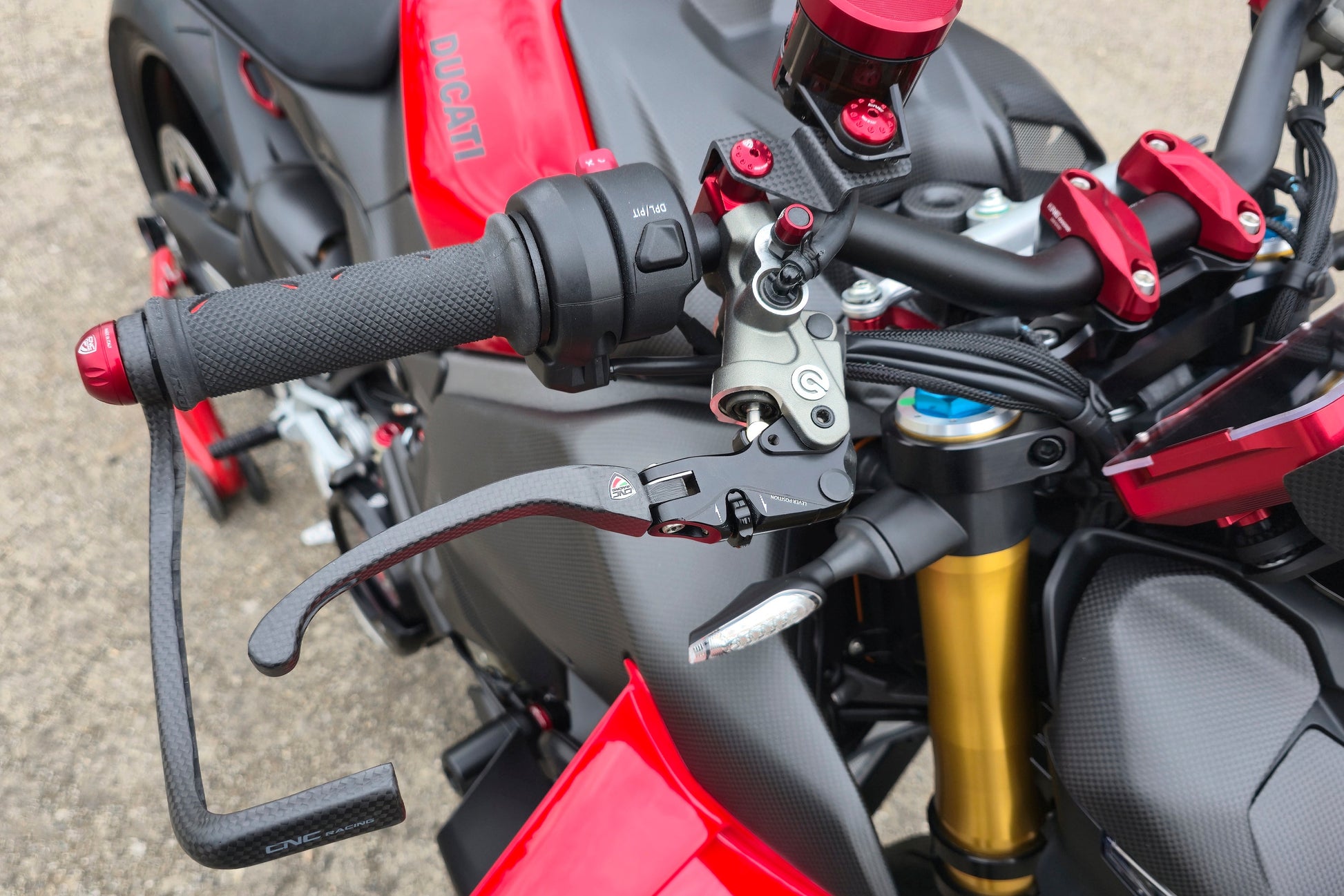 Carbon opklapbare remhendel - met horizontale verstelknop Kawasaki ZX-10R Performance (2019-2020)