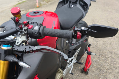 Carbon opklapbaar koppelingshendel - met rollende verstelknop Ducati Monster 1200 25 Anniversario (2020)