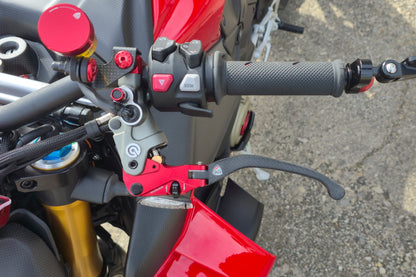Carbon opklapbaar koppelingshendel - met rollende verstelknop Ducati Multistrada 1200 S Touring (2010-2014)