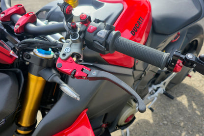 Carbon opklapbaar koppelingshendel - met rollende verstelknop Ducati Streetfighter V4 S (2023+)