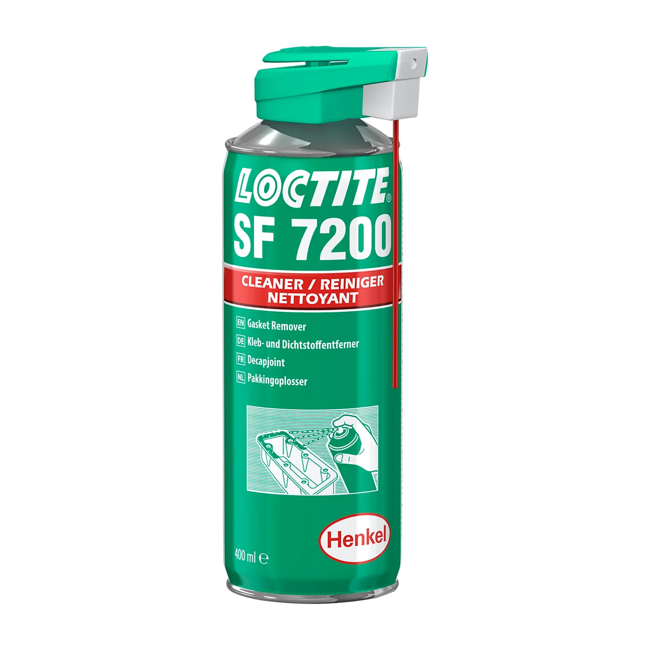 Loctite SF 7200 pakking verwijderaar, maakt pakkingen van motorblok carter eenvoudiger