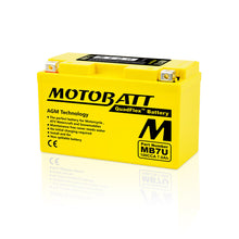 Motobatt MB7U SLA -batteri 12V / 7AH / 100CCA (7.4AH 20HR / 324PHCA)