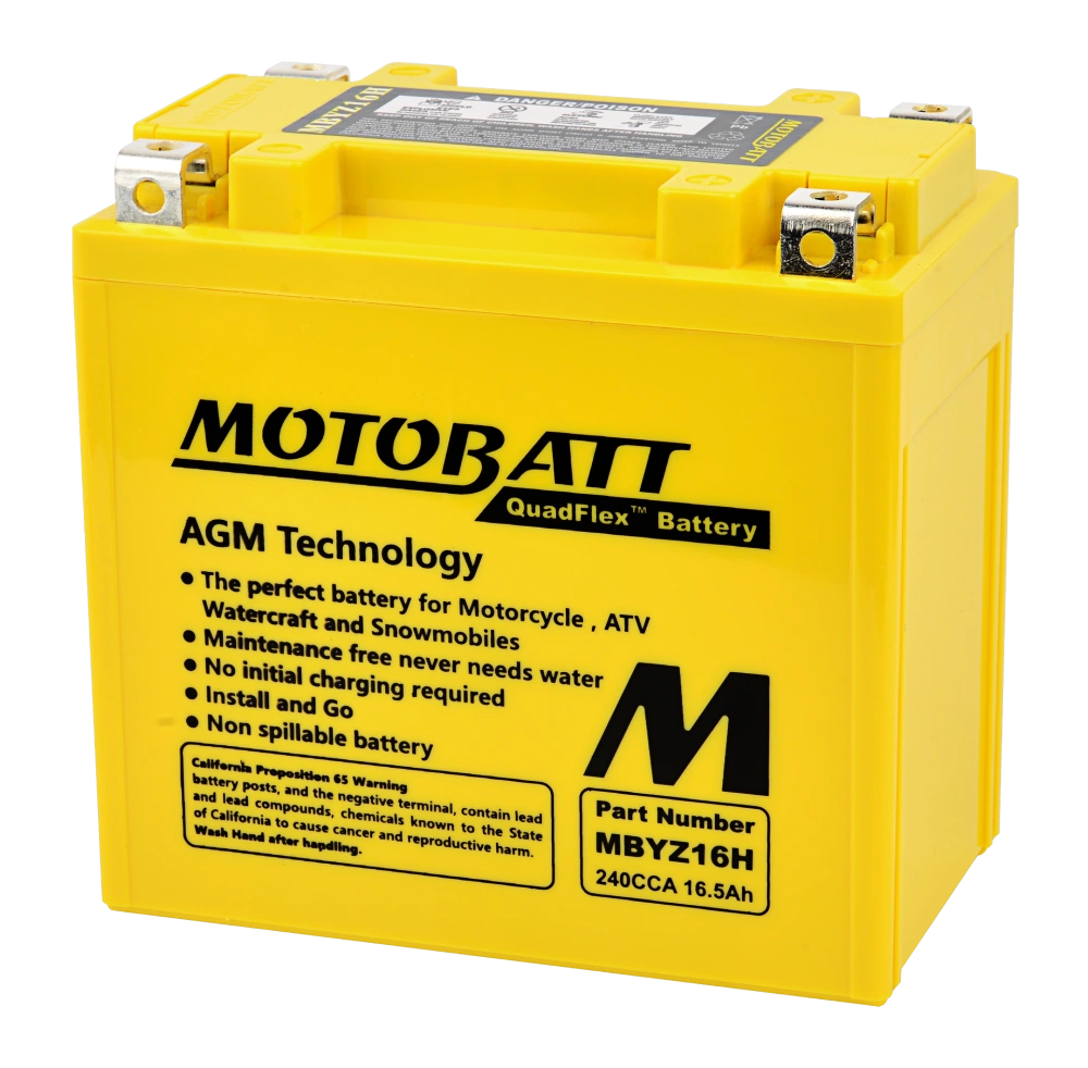 Motobatt MBYZ16H SLA Accu 12V / 16.5Ah / 240CCA (17.5Ah 20hr / 487PHCA)