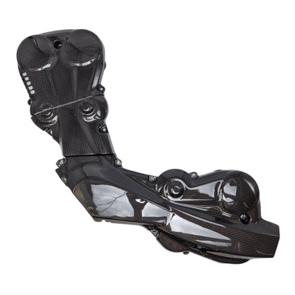 FullSix Carbon Distributieriem Cover Set – Ducati Multistrada 1200 (2010–2014) bovenaanzicht staande liggende cilinder riemdeksels