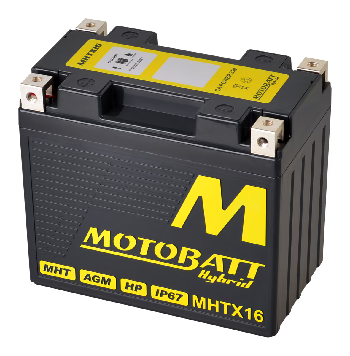 Motobatt MHTX16 Hybrid Litium-La Battery 12V / 350CCA (10AH / 16.5AH PB EQ / 500PHCA)