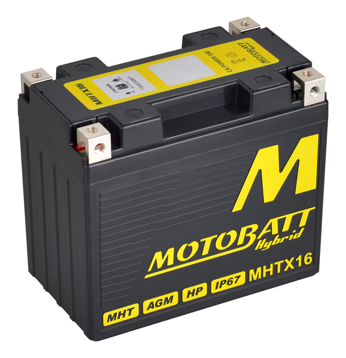 Motobatt MHTX16 Hybrid Litium-La Battery 12V / 350CCA (10AH / 16.5AH PB EQ / 500PHCA)