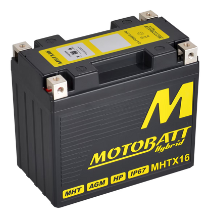 Motobatt MHTX16 Hybrid Litium-La Battery 12V / 350CCA (10AH / 16.5AH PB EQ / 500PHCA)