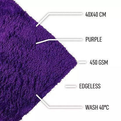 D-con Happy End Randloos Microfiber tyg Purple 40x40cm