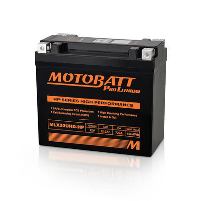 Motobatt MLX20UHD-HP lithium accu 12V 720CCA product afbeelding