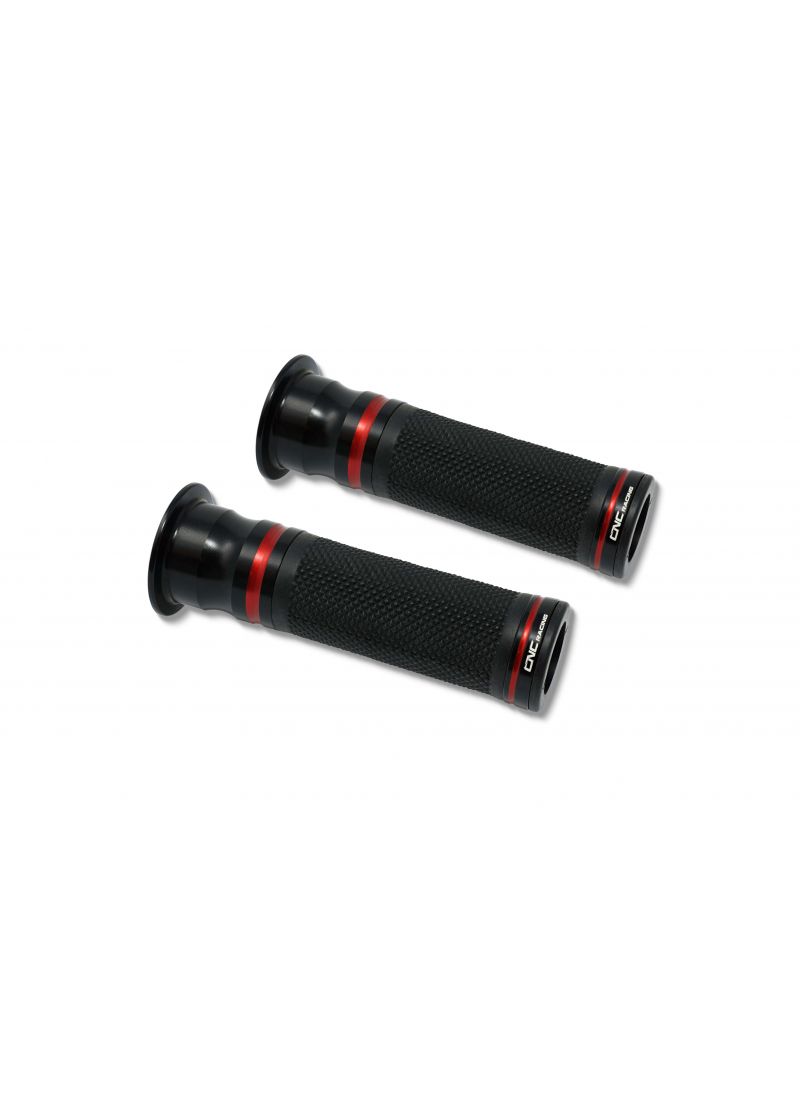 Handlebar Grips CNC Racing - Bicolore Black-Red