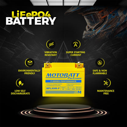 Motobatt MPLXHK-P Pro Lithium Accu 12V / 165CCA (2.2Ah)
