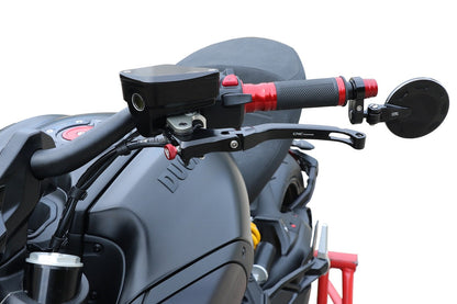 Stuurgewichtset 'Mini' CNC Racing Triumph Street Cup (2017-2019) gemonteerd inclusief CNC Racing hendelset
