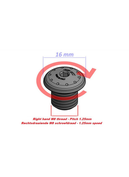 Mirror Blanking Plug M8 Right hand thread