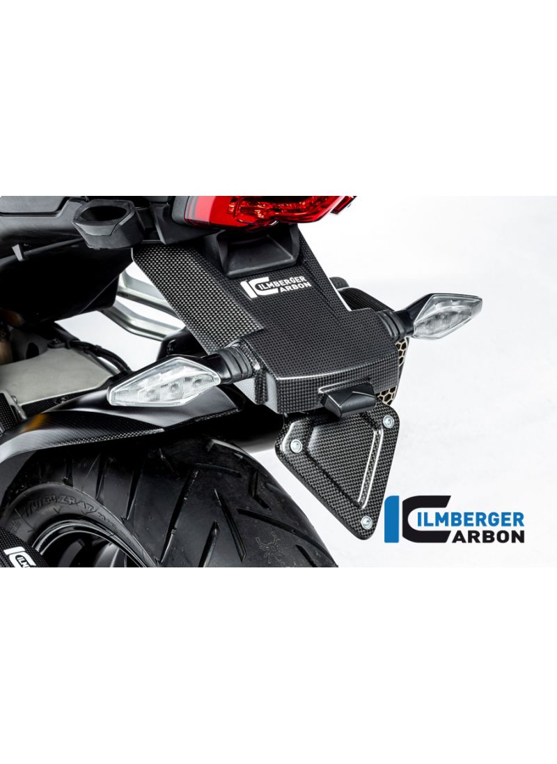 Numberplate holder matt carbon Multistrada V4 2021+